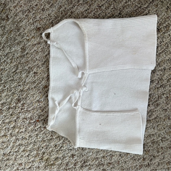 White Ribbed Tube Top - Picture 2 of 2